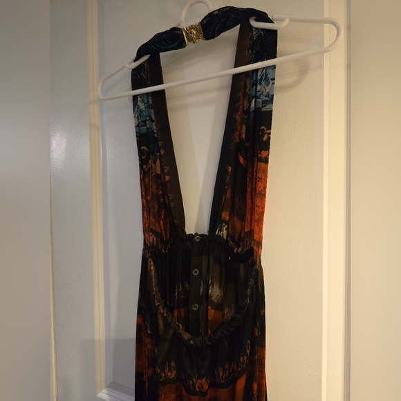 BALMAIN Silk Halter Maxi Dress - Picture 8 of 12